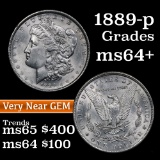 1889-p Morgan Dollar $1 Grades Choice+ Unc