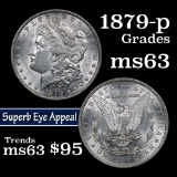 1879-p Morgan Dollar $1 Grades Select Unc