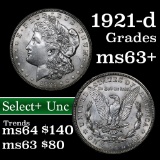 1921-d Morgan Dollar $1 Grades Select+ Unc