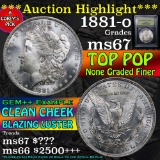 ***Auction Highlight*** 1881-o Morgan Dollar $1 Graded GEM++ Unc by USCG (fc)