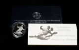 1997-s Jackie Robinson Commemorative Proof Silver Dollar orig box w/coa
