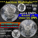 ***Auction Highlight*** 1882-p Morgan Dollar $1 Graded Choice Unc DMPL by USCG (fc)