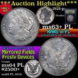 ***Auction Highlight*** 1921-d Morgan Dollar $1 Graded Select Unc+ PL by USCG (fc)