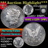 ***Auction Highlight*** 1896-p Morgan Dollar $1 Graded GEM+ DMPL by USCG (fc)