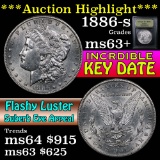 ***Auction Highlight*** 1886-s Morgan Dollar $1 Graded Select+ Unc by USCG (fc)