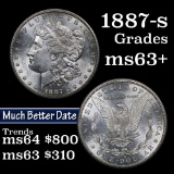 1887-s Morgan Dollar $1 Grades Select+ Unc