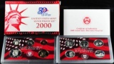 2000 United States Silver Proof Set - 10 pc set, about 1 1/2 ounces of pure silver