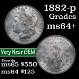 1882-p Morgan Dollar $1 Grades Choice+ Unc