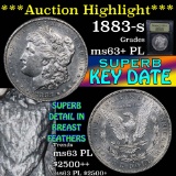 ***Auction Highlight*** 1883-s Morgan Dollar $1 Graded Select Unc+ PL by USCG (fc)