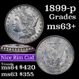 1899-p Morgan Dollar $1 Grades Select+ Unc