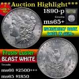 ***Auction Highlight*** 1890-p Morgan Dollar $1 Graded GEM+ Unc by USCG (fc)