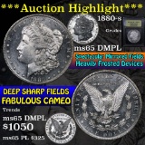 ***Auction Highlight*** 1880-s Morgan Dollar $1 Graded GEM Unc DMPL by USCG (fc)