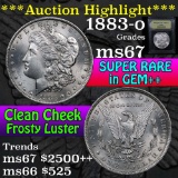 ***Auction Highlight*** 1883-o Morgan Dollar $1 Graded GEM++ Unc by USCG (fc)