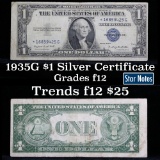 1935G $1 Blue Seal Silver Certificate Grades f, fine