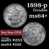 1898-p Morgan Dollar $1 Grades Choice+ Unc