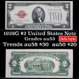 1928G $2 Red Seal United States Note Grades Select AU