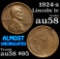 1924-s Lincoln Cent 1c Grades Choice AU/BU Slider