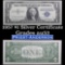 1957 $1 Blue Seal Silver Certificate Grades Select AU