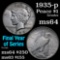 1935-p Peace Dollar $1 Grades Choice Unc