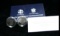 2000-p 2 pc. Leif Ericson Millenium Proof Commemorative Silver Dollar Set orig box w/coa