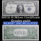 1957 $1 Blue Seal Silver Certificate Grades Choice AU