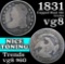 1831 Capped Bust Dime 10c Grades vg, very good