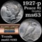 1927-p Peace Dollar $1 Grades Select Unc