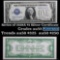 1928A $1 Blue Seal Silver Certificate Sigs Woods/Mellon Grades Choice AU