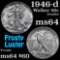 1946-d Walking Liberty Half Dollar 50c Grades Choice Unc