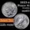 1923-s Peace Dollar $1 Grades Select Unc