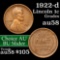 1922-d Lincoln Cent 1c Grades Choice AU/BU Slider