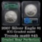 2007 Silver Eagle Dollar $1 Graded ms69 By ICG