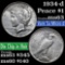 1934-d Vam 5a Micro D Peace Dollar $1 Grades Select Unc