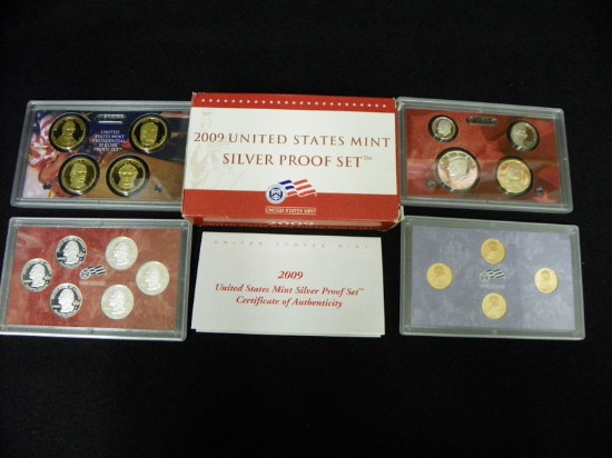 2009 United States Silver Proof Set - 18 pc set, about 1 1/2 ounces of pure silver