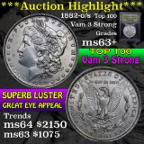 **Auction Highlight** 1882-o/s Top 100 Vam 3 Strong Morgan Dollar $1 Graded Select+ Unc By USCG (fc)