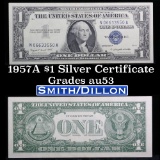 1957 $1 Blue Seal Silver Certificate Grades Select AU