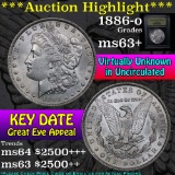 ***Auction Highlight*** 1886-o Morgan Dollar $1 Graded Select+ Unc By USCG (fc)