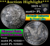 ***Auction Highlight*** 1921-s Morgan Dollar $1 Graded Select Unc+ PL By USCG (fc)