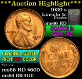 ***Auction Highlight*** 1930-s Lincoln Cent 1c Graded GEM+ Unc RD By USCG (fc)