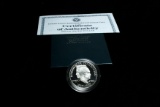 1990-p Eisenhower Centennial Proof Commem Silver Dollar orig box w/coa