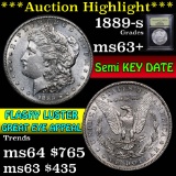 ***Auction Highlight*** 1889-s Morgan Dollar $1 Graded Select+ Unc By USCG (fc)