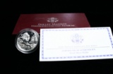 1999-p Dolley Madison Proof Silver Dollar Commemorative orig box w/coa