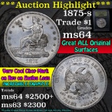 ***Auction Highlight*** 1875-s Trade Dollar $1 Graded Choice Unc By USCG (fc)