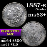 1887-s Morgan Dollar $1 Grades Select+ Unc
