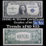 ***Star Note 1935G $1 Blue Seal Silver Certificate Grades xf