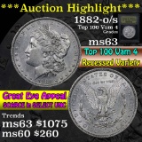 ***Auction Highlight*** 1882-o/s Top 100 Vam 4 Morgan Dollar $1 Graded Select Unc By USCG (fc)