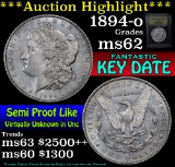 ***Auction Highlight*** 1894-o Morgan Dollar $1 Graded Select Unc By USCG (fc)