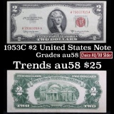 1953C $2 Red Seal United States Note Grades Choice AU/BU Slider