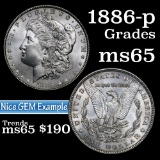 1886-p Morgan Dollar $1 Grades GEM Unc