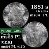 1881-s Morgan Dollar $1 Grades Choice Unc+ PL